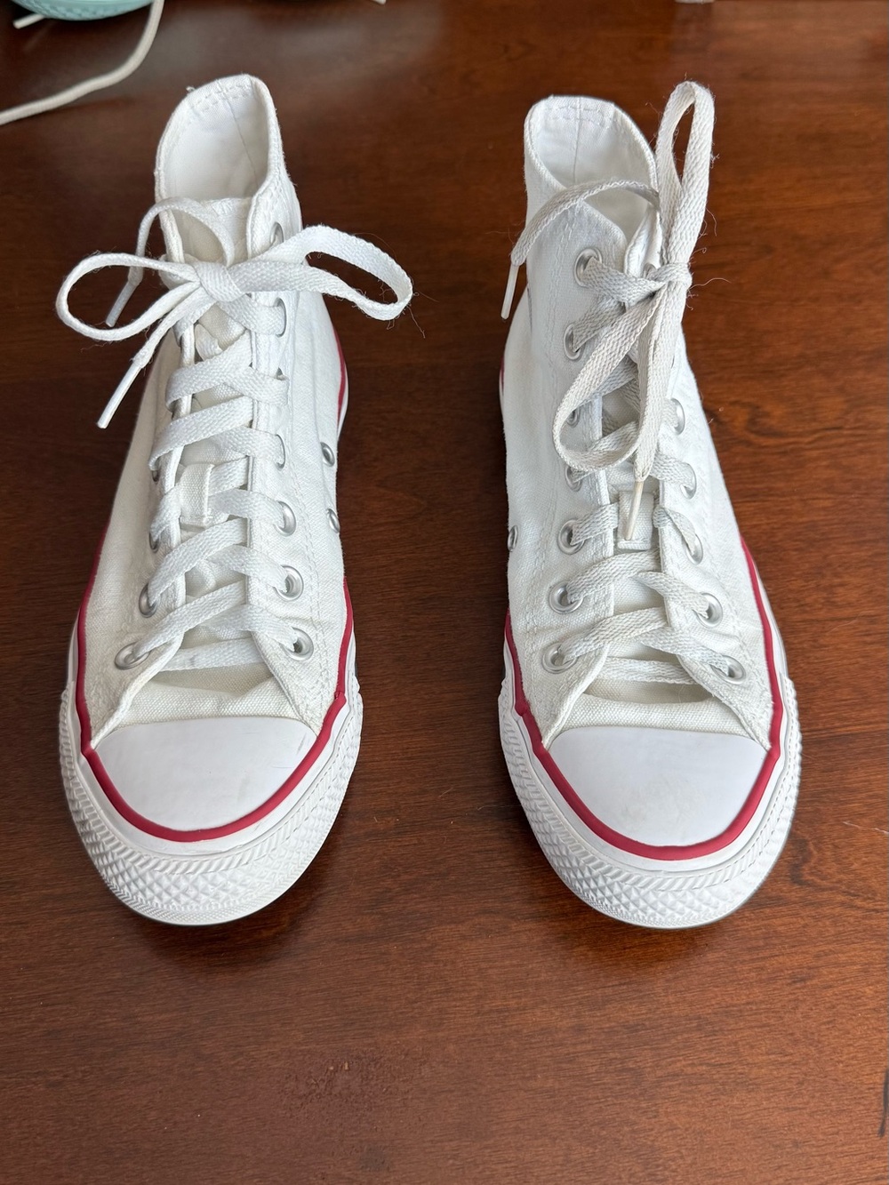 Converse White Canvas High-Top Sneakers. Chuck Taylor All Star